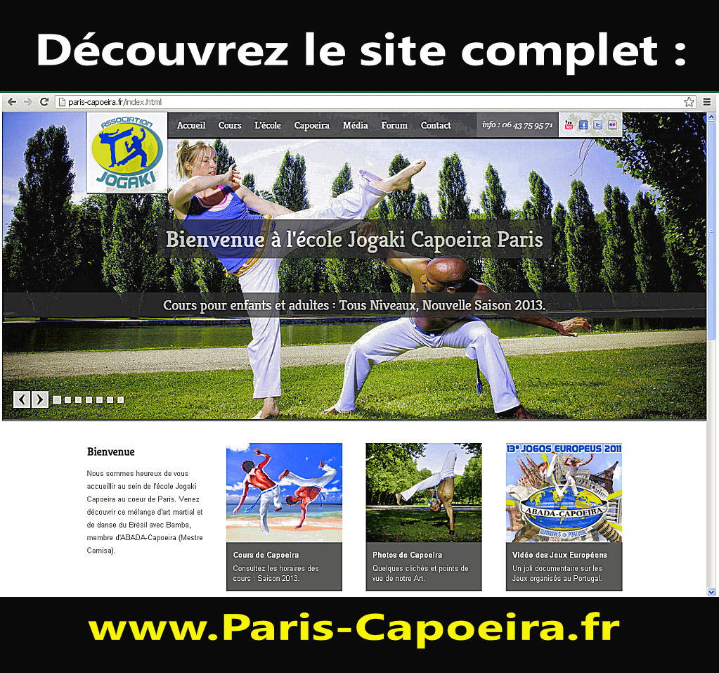 Jogaki Capoeira Paris - Cours de capoeira paris
